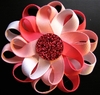 Flower Loop Bow - Light Pink & Hot Pink